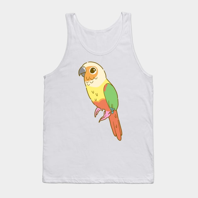 Pineapple Green Cheek Conure Tank Top by casserolestan